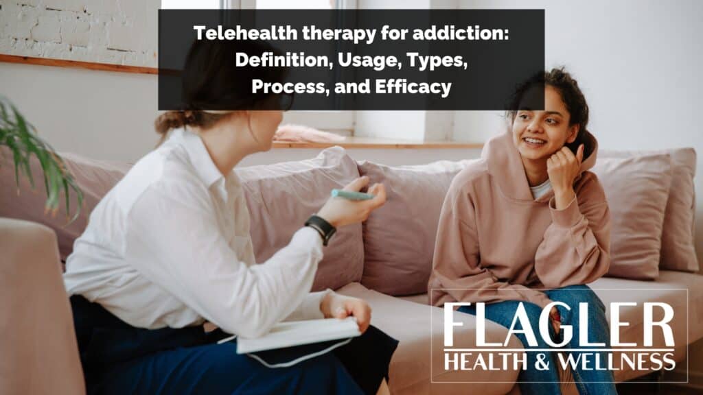 Telehealth therapy for addiction