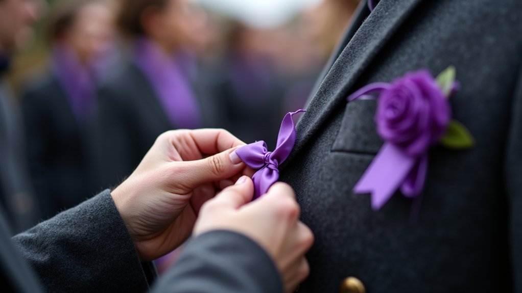 purple symbolizes addiction recovery